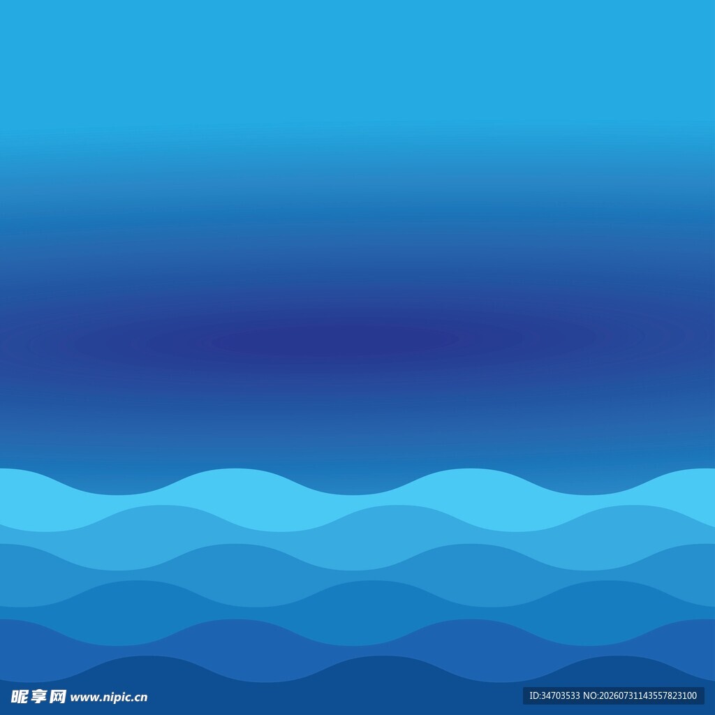 蓝色海浪背景