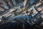 俯瞰繁华都市建筑景观