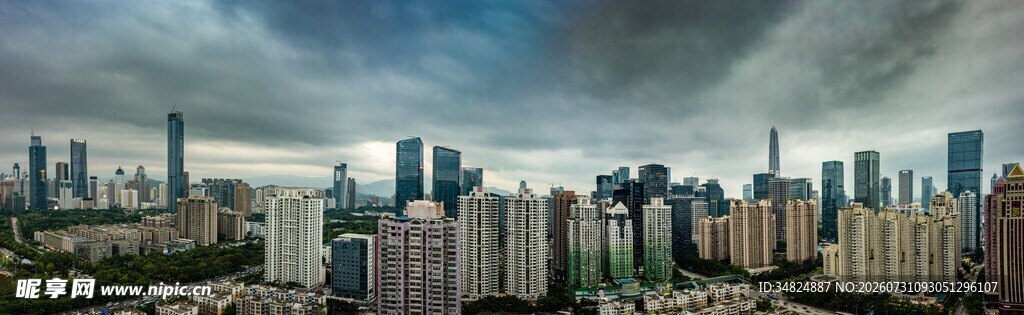 都市高楼林立的壮观景象