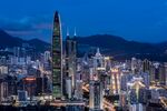 璀璨夜景城市天际线