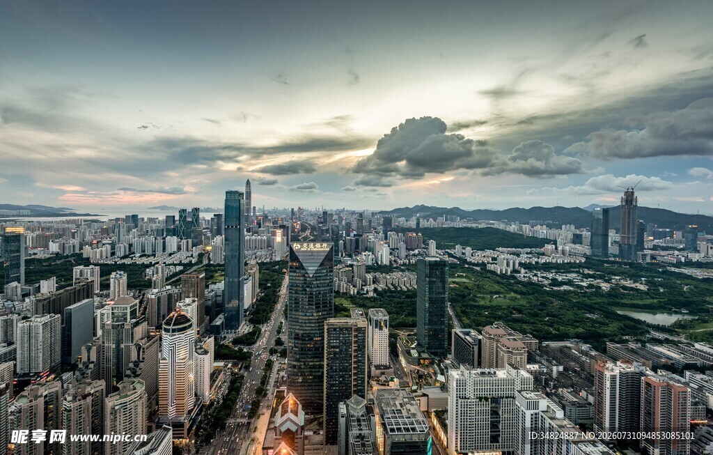 都市天际线繁华城市景观