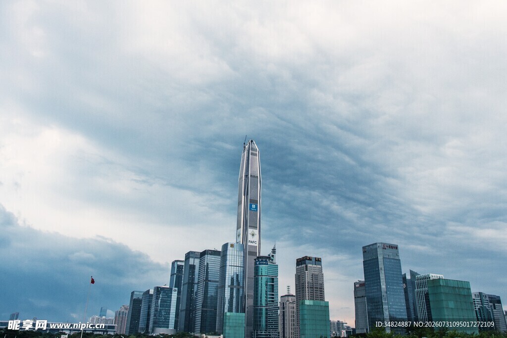 深圳繁华都市天际线