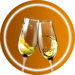 香槟酒杯碰杯图