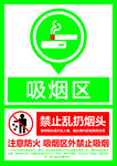 吸烟区标识牌