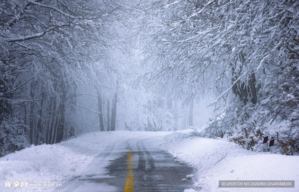 雪覆道路