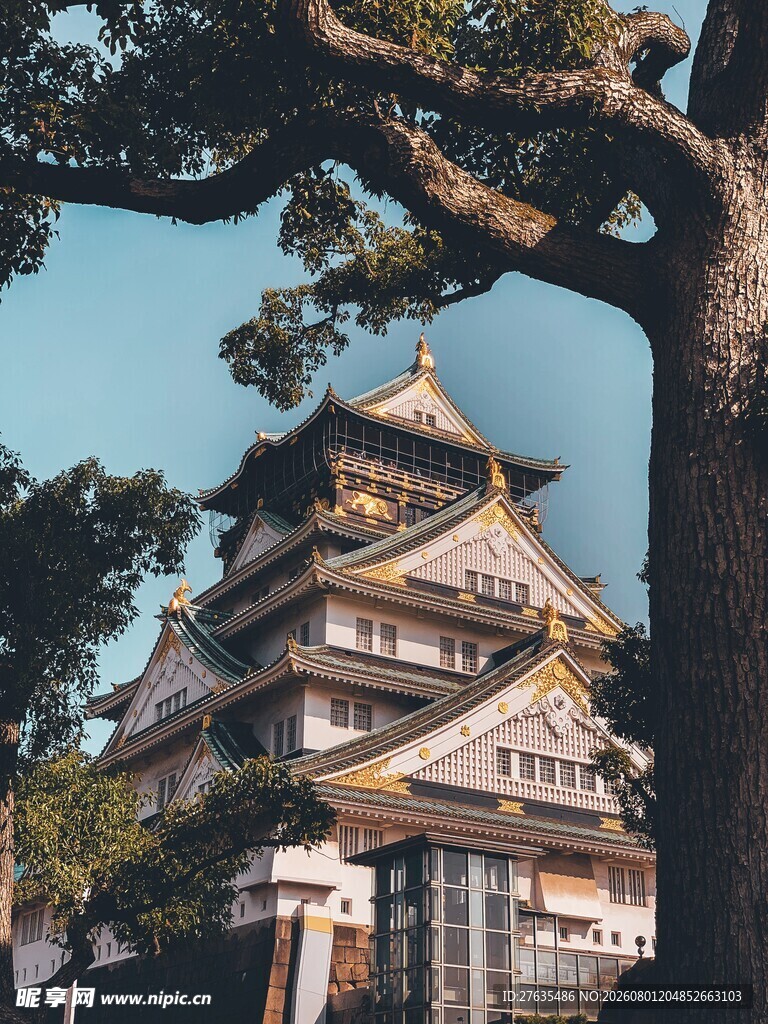 大阪城古建筑景观