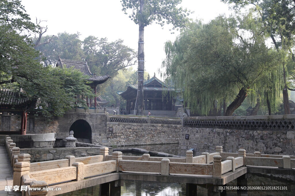 江南水乡古风码头景致