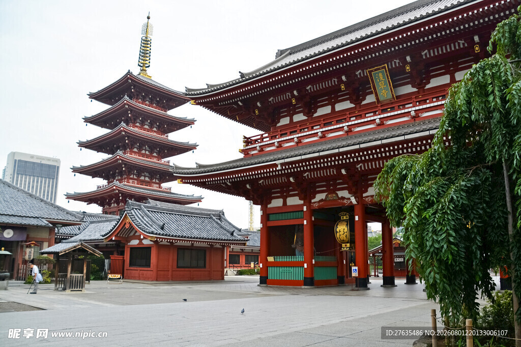 日本传统寺庙建筑景观