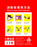 消防栓使用方法图示