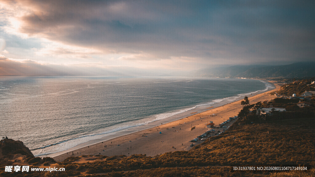 海边黄昏美景