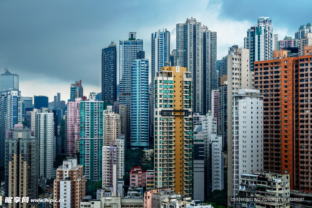 繁华都市高楼景观