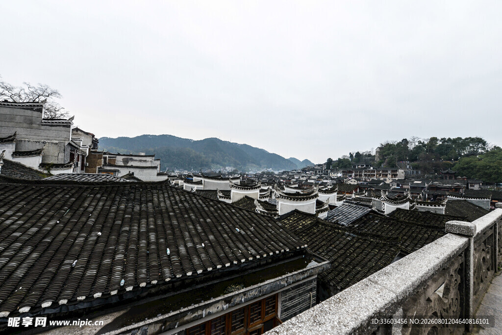 古村落屋顶景观