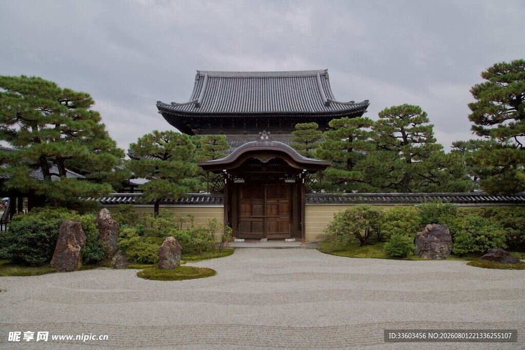 日式传统庭院建筑景观