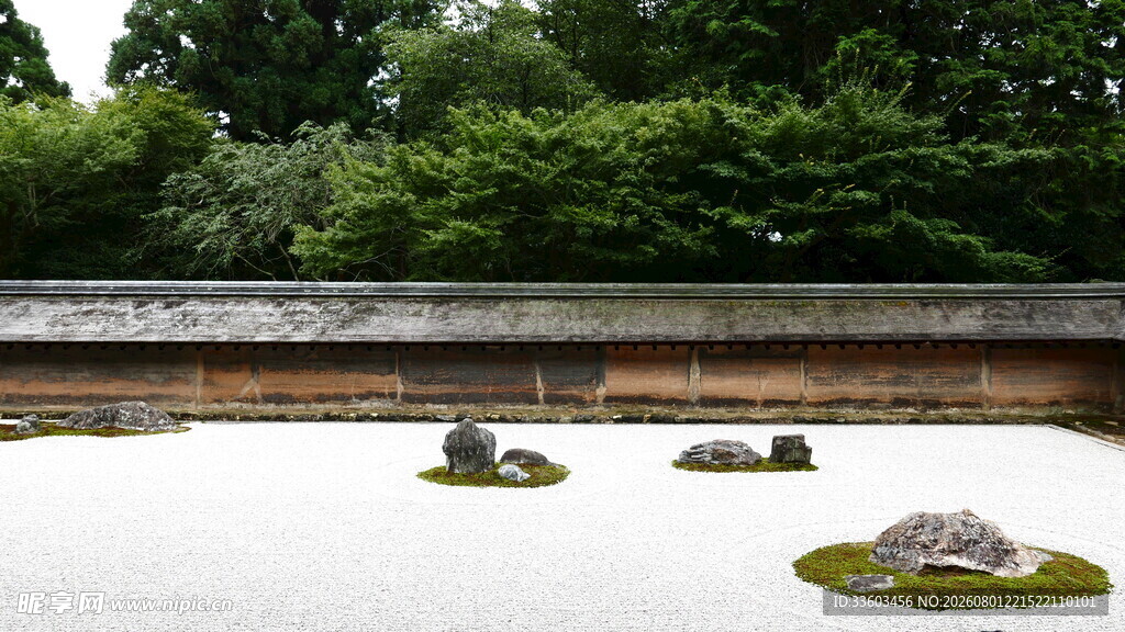 日式枯山水庭院景观