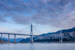 壮丽跨江大桥风景