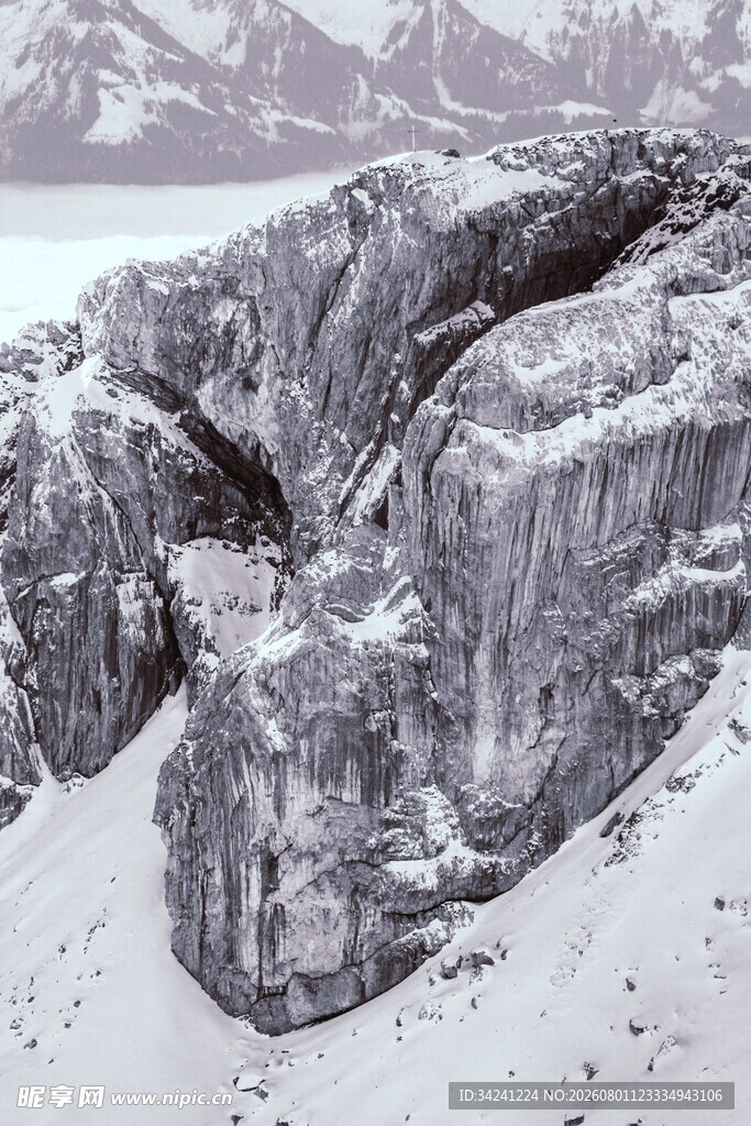 壮丽雪山冰川景观