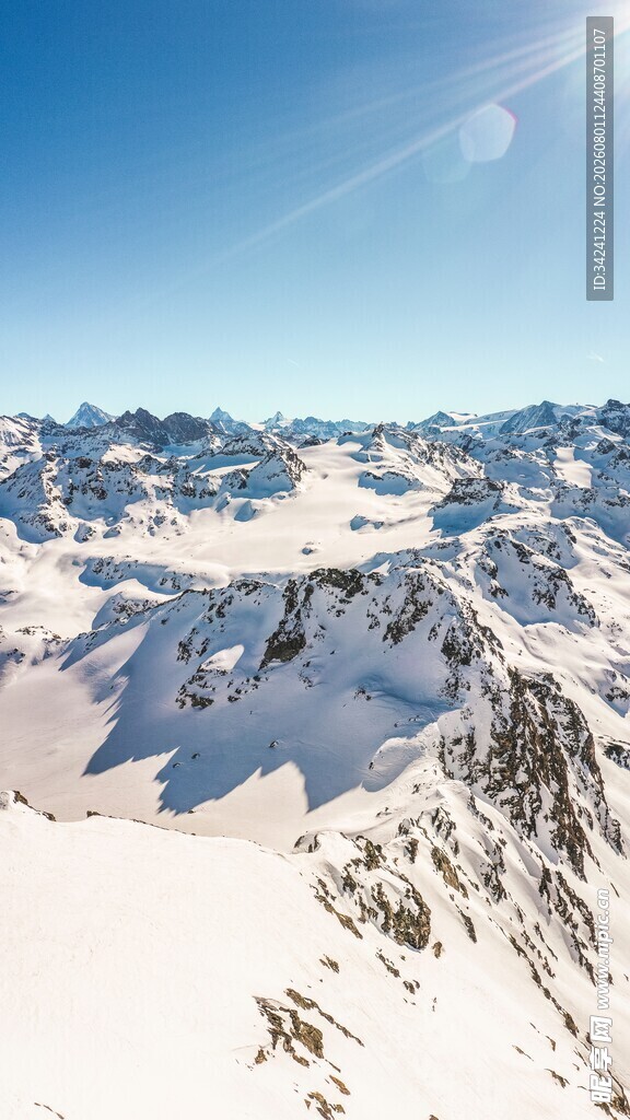 壮丽雪山风景
