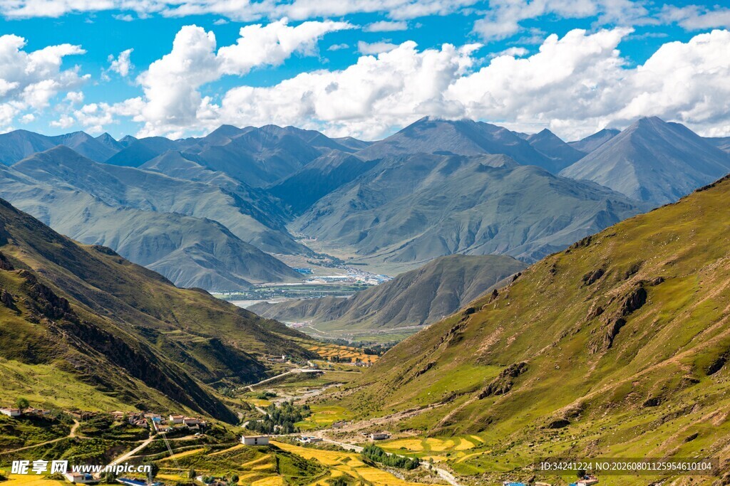 壮丽山谷自然风光美景