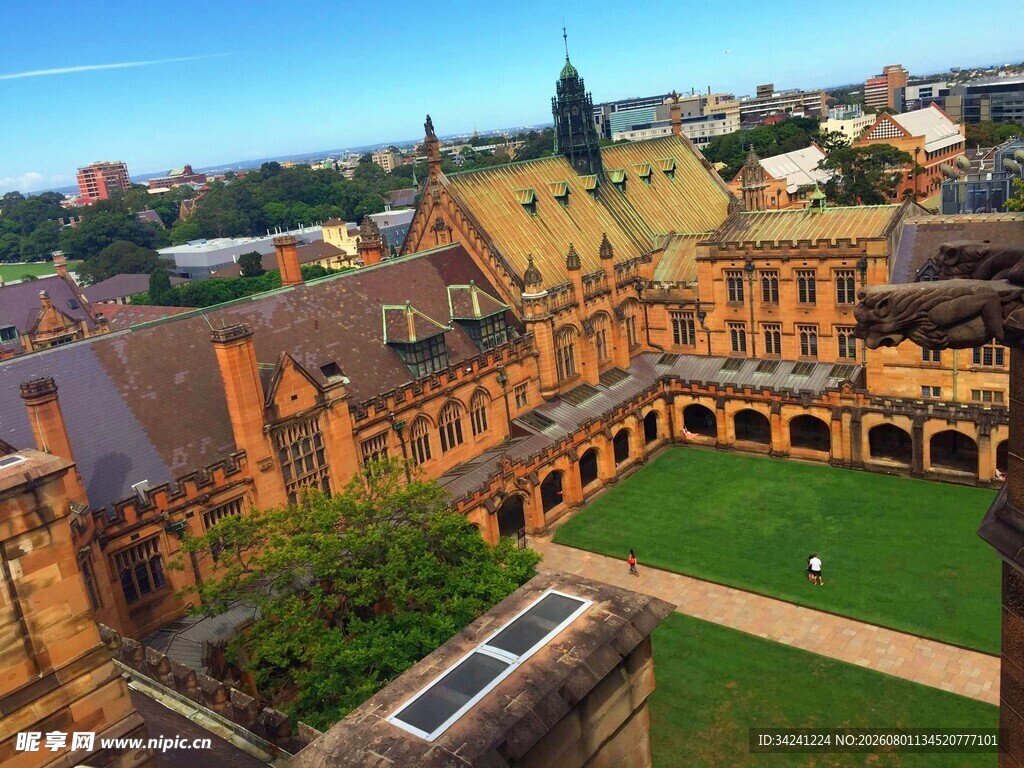 悉尼大学美丽校园景观