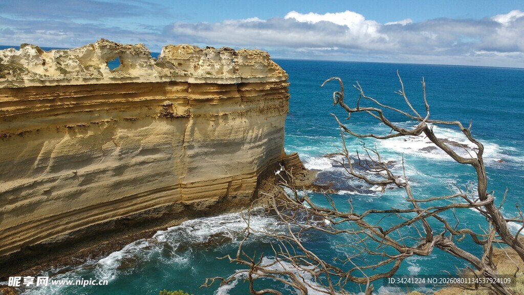 壮丽海岸悬崖海景