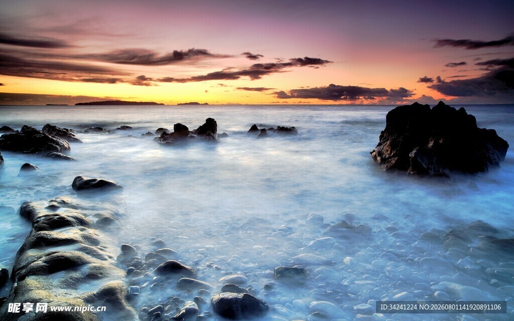 海边日落美景