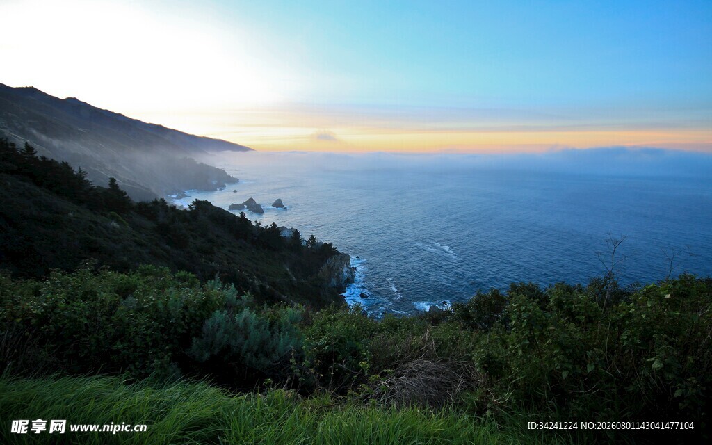 海边山林美景