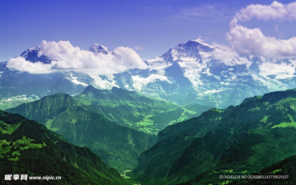 壮丽高山美景