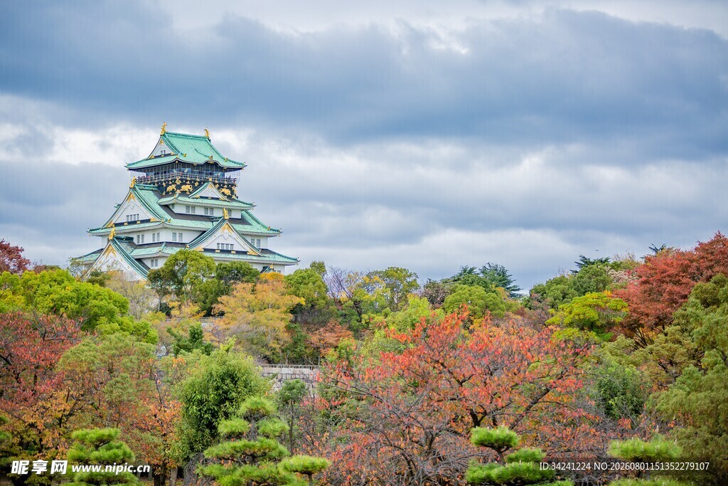 大阪城秋日美景