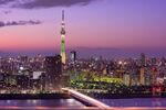 东京夜景中的璀璨城市风光