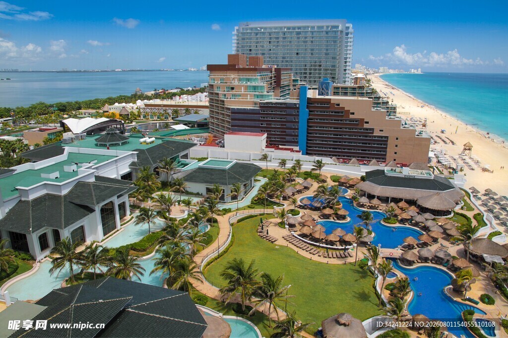 海滨度假胜地全景风光