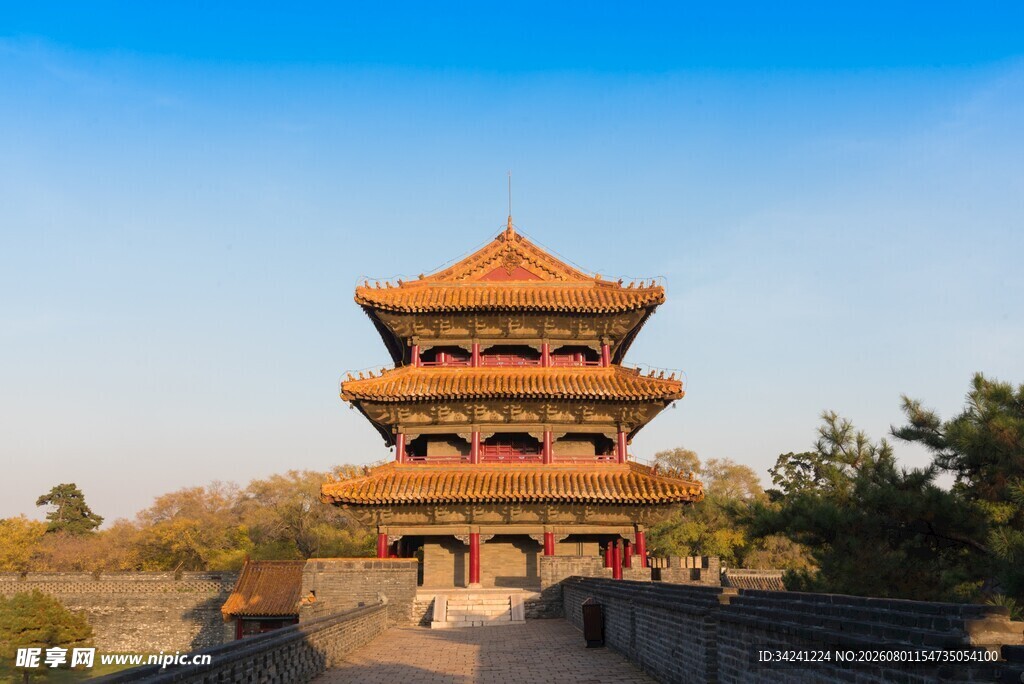 古朴典雅的多层中式楼阁