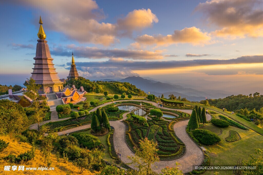 泰国绝美寺庙与园林景观