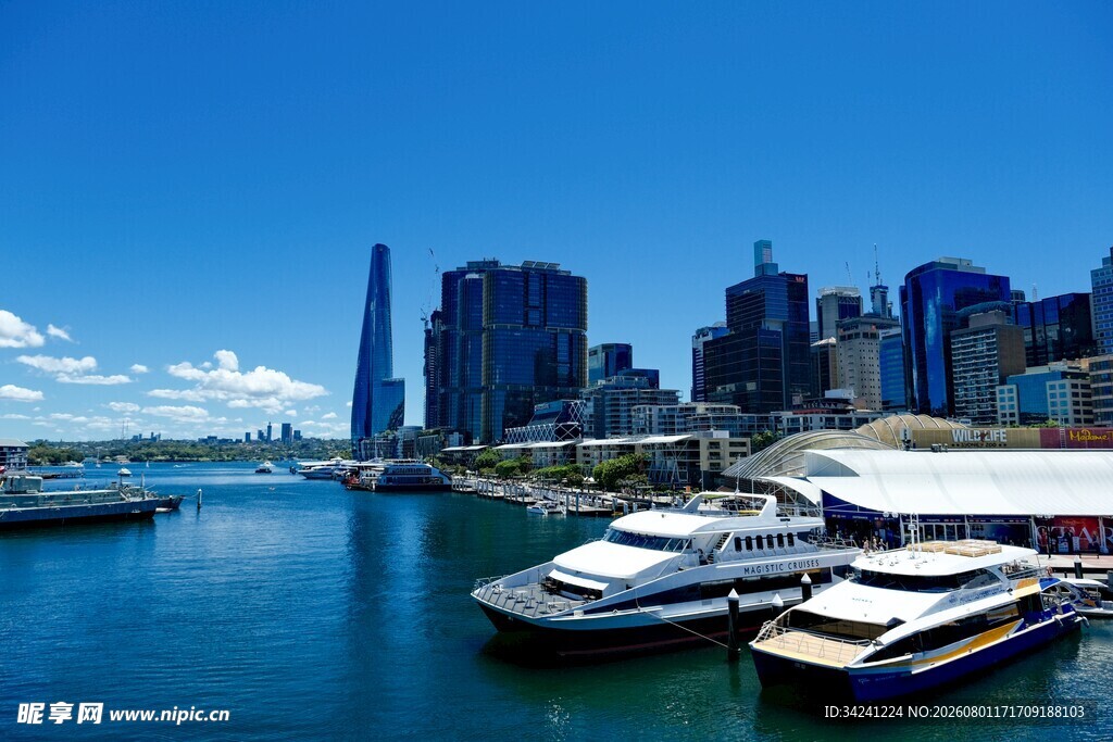 海滨城市码头风光