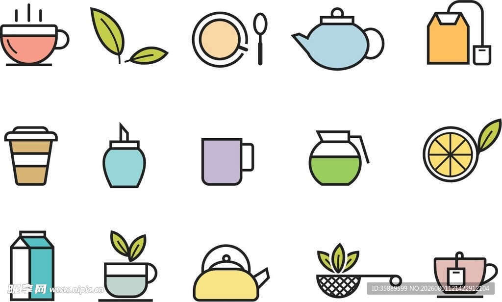 茶饮图标合集
