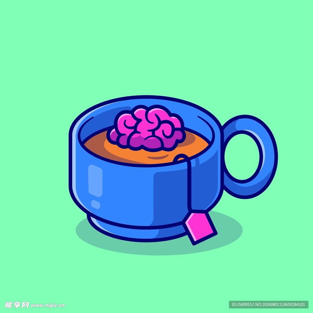 脑洞茶杯插画