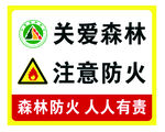 森林防火警示宣传标识牌