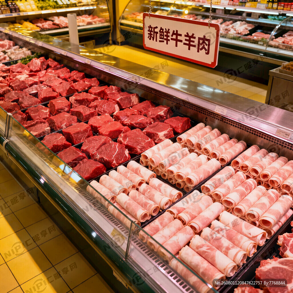 超市牛羊肉专区