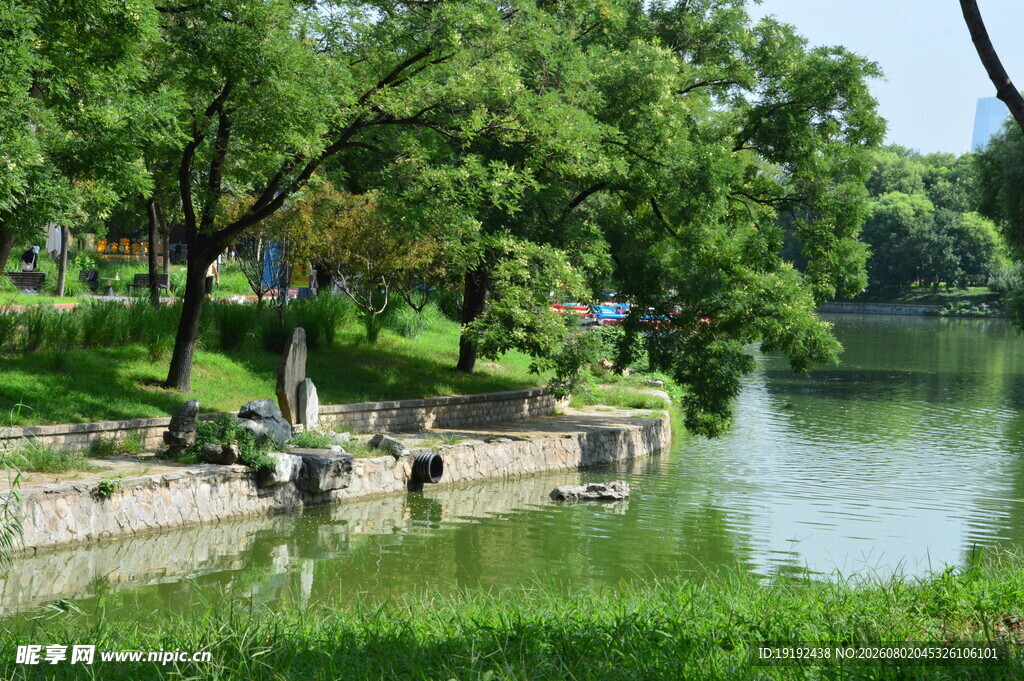 龙潭中湖风景 