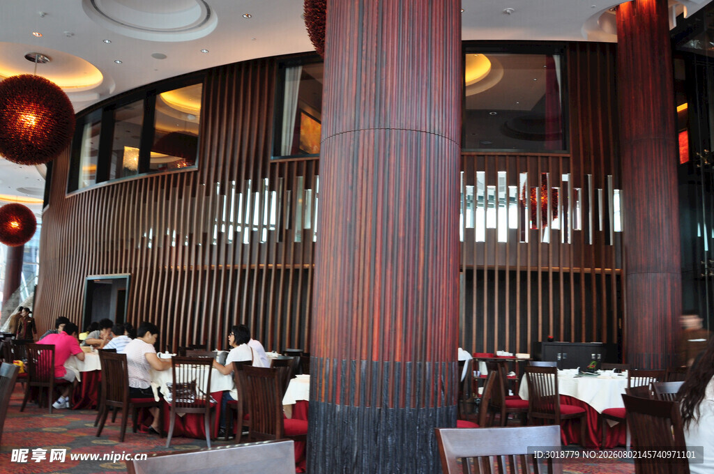 中式餐厅内部优雅用餐环境
