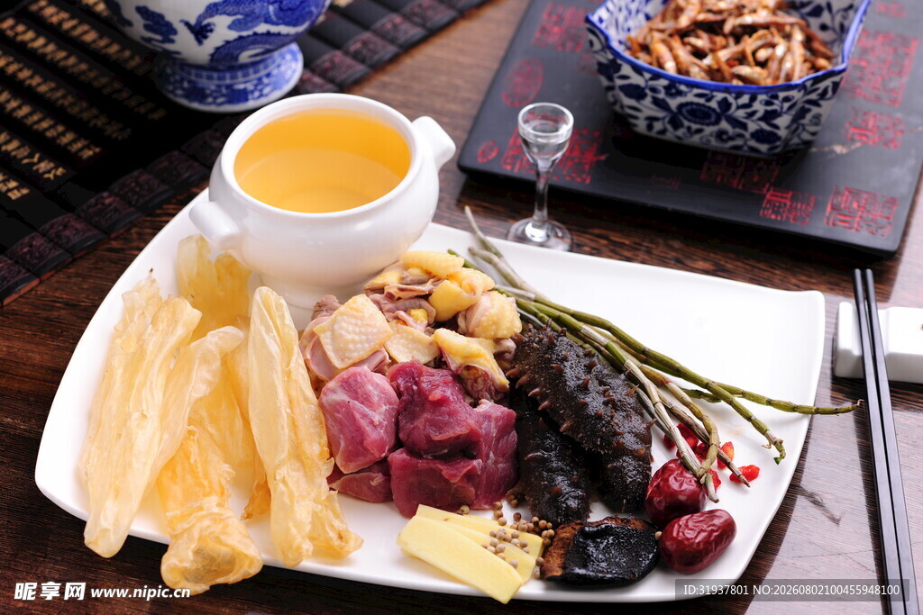 滋补养生食材拼盘