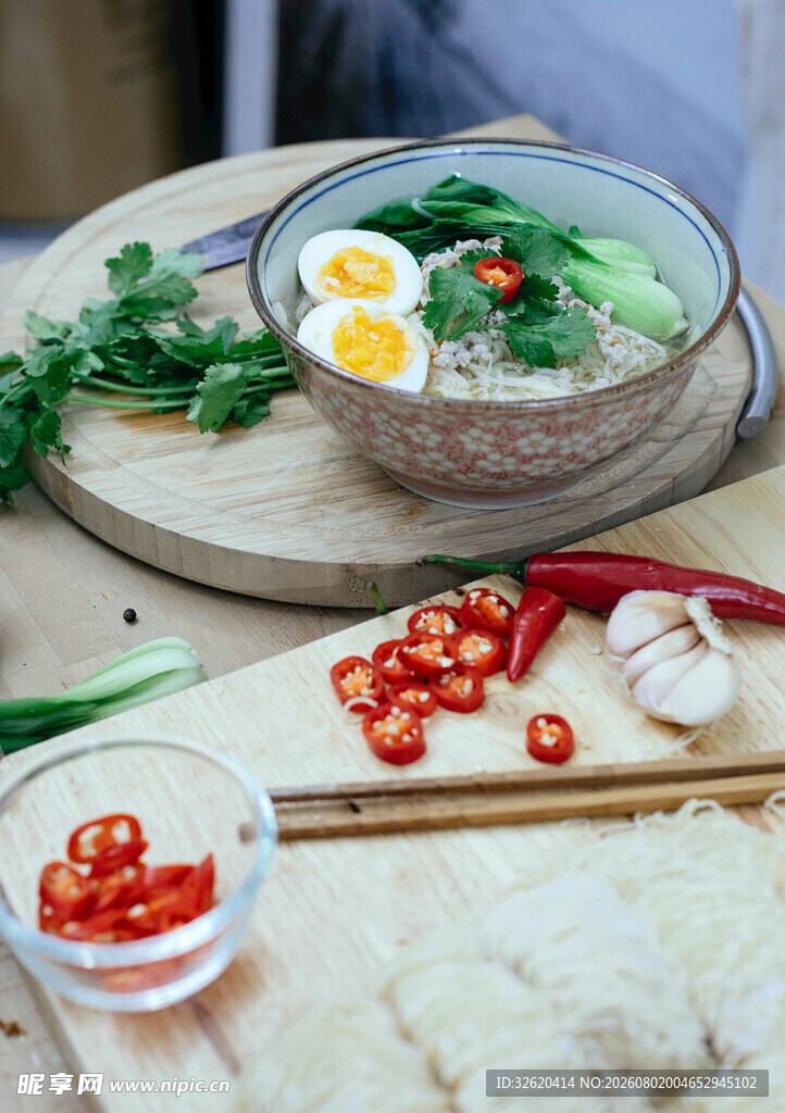 青菜肉丝面
