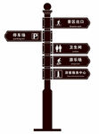 多方向指示路标