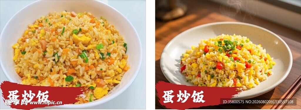 美味蛋炒饭展示