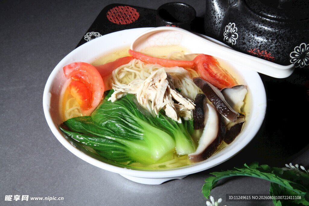 香菇鸡丝面