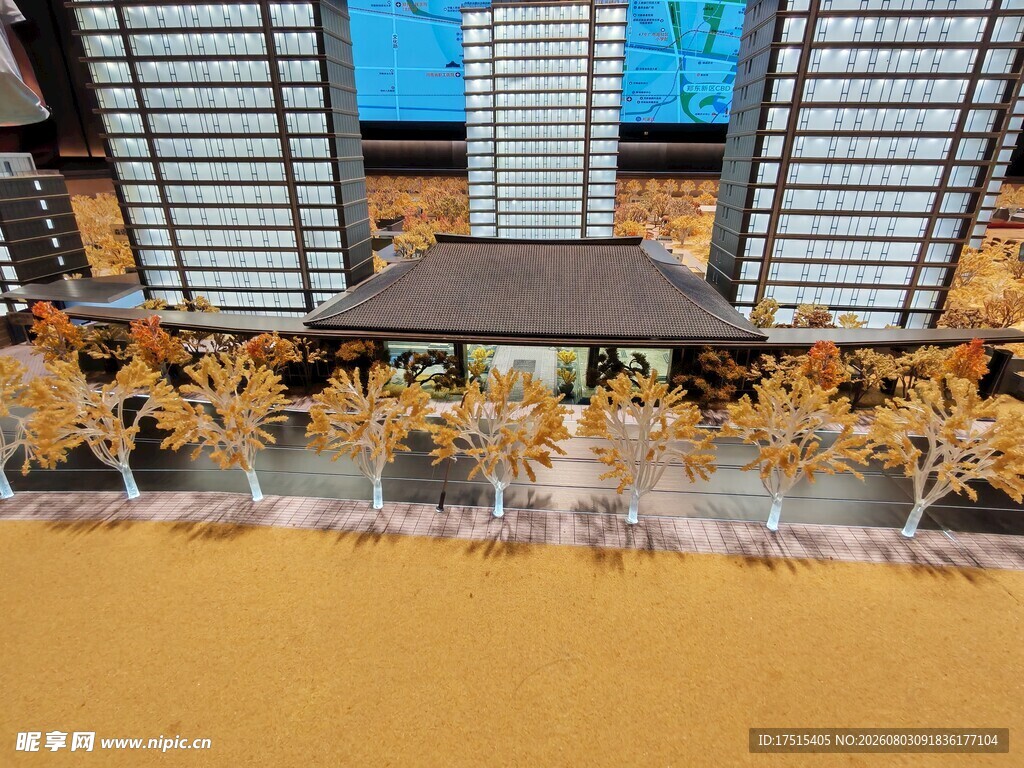 中式建筑景观 