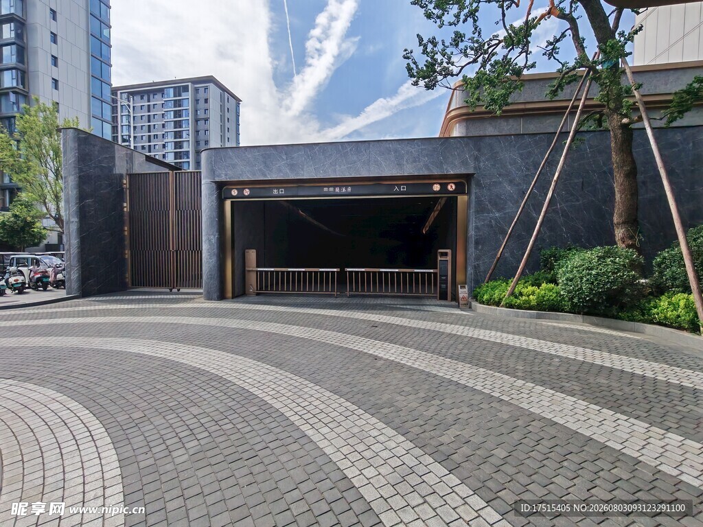 现代风格小区入口景观