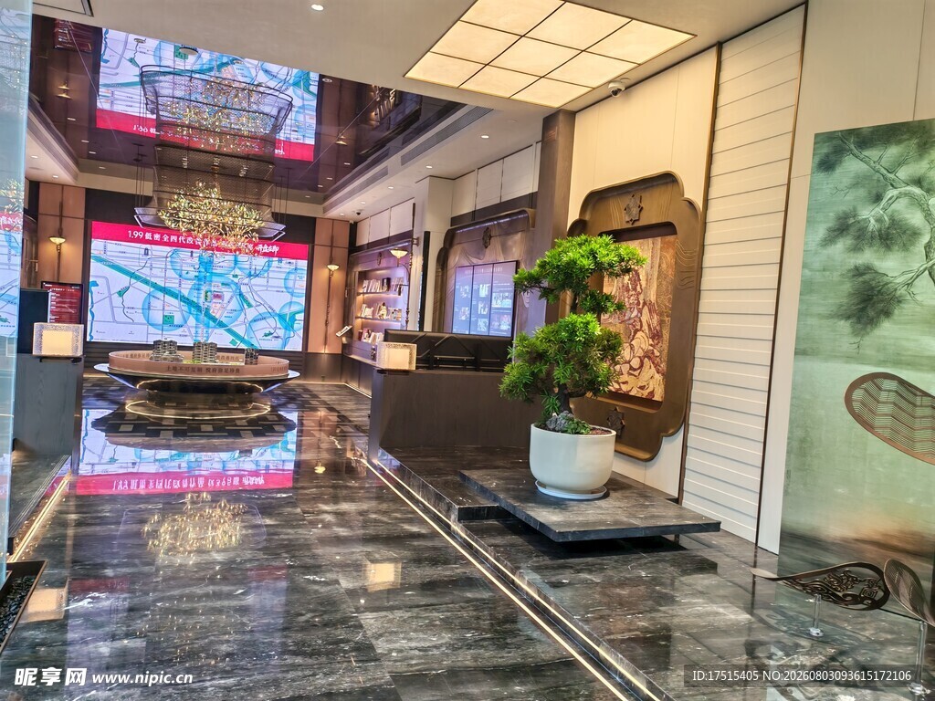 现代风格豪华大厅景观