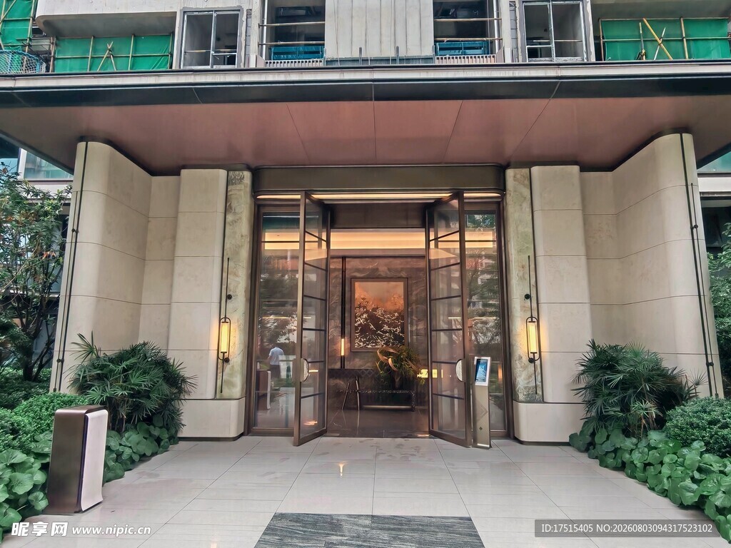 豪华建筑入口景观