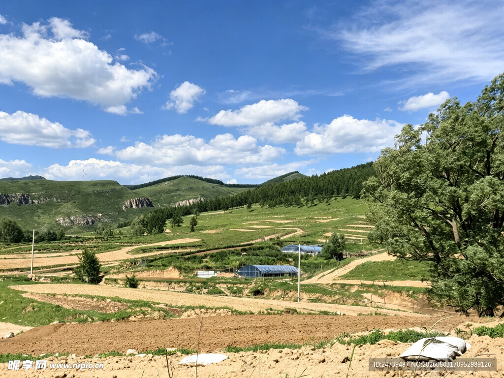 乡村田野风光景色