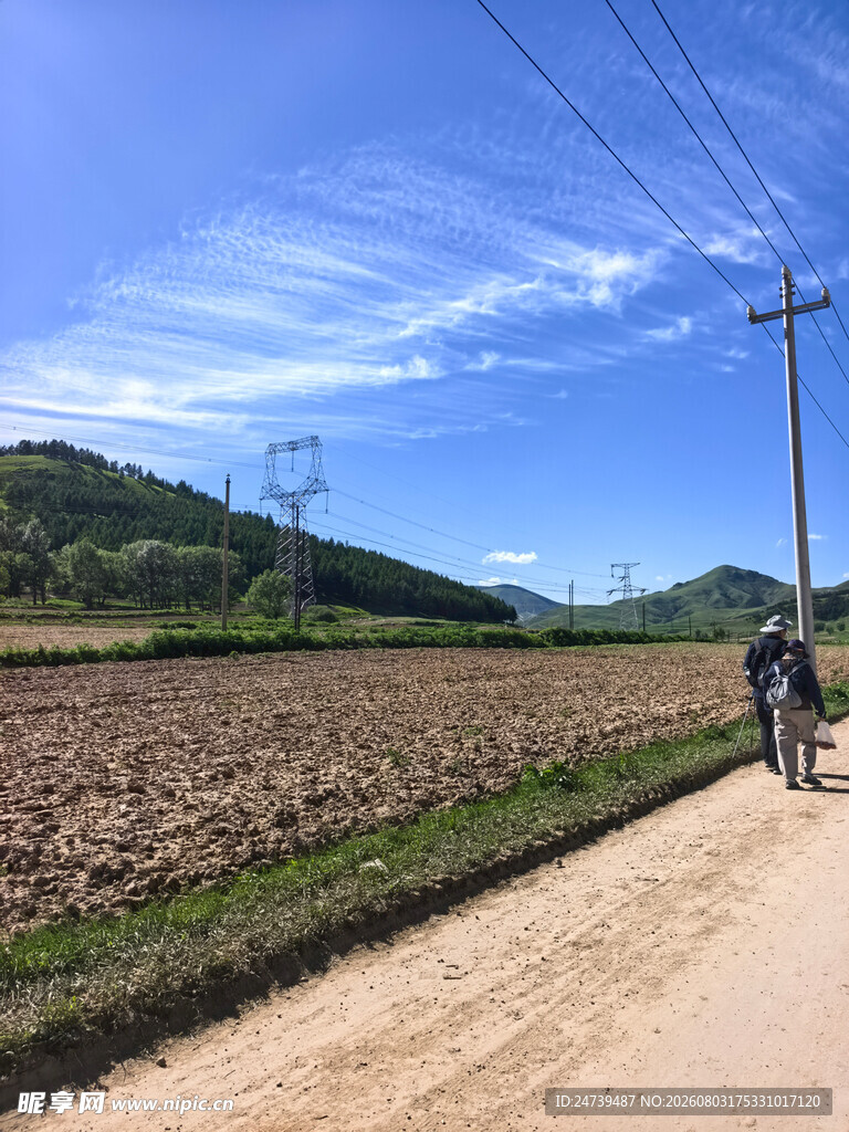 乡村土路风景